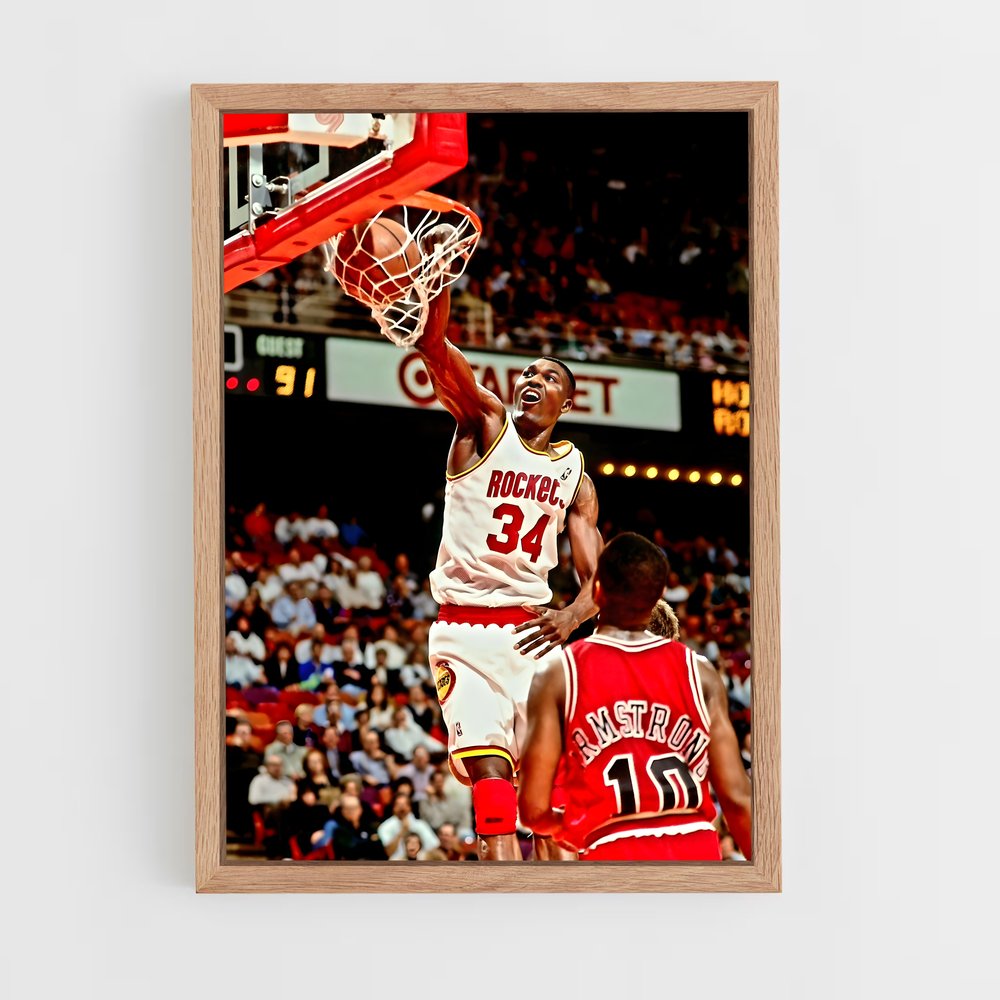 Poster Hakeem olajuwon – affiche Basketball (vue 4)